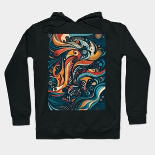 Abstract Leaves Hoodie